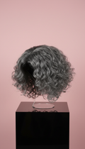 Short Curly Graphite Grey Wig