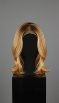 Gold Ombré Shoulder-Length Human Hair Wig