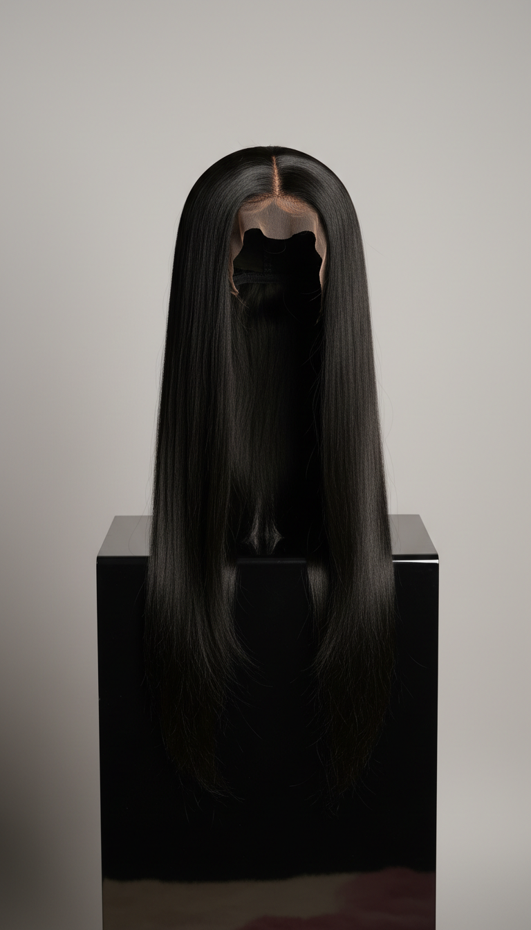 Long Black Lace Front Wig